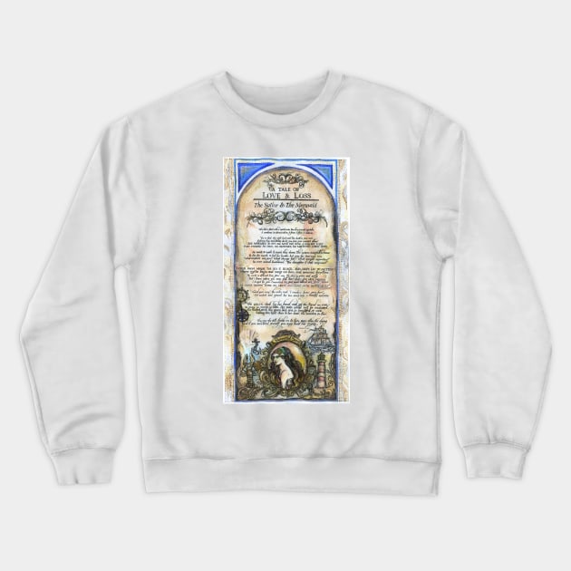 The Sailor and the Mermaid II - A Tale of Love and Loss Crewneck Sweatshirt by FanitsaArt